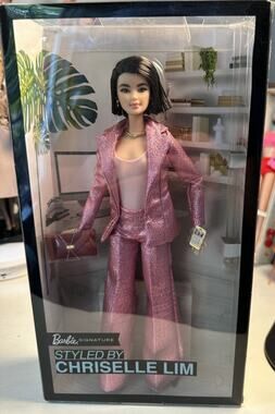 STYLED BY CHRISELLE LIM BARBIE DOLL PINK PANT SUIT 2019 MATTEL GHL77 NRFB #1